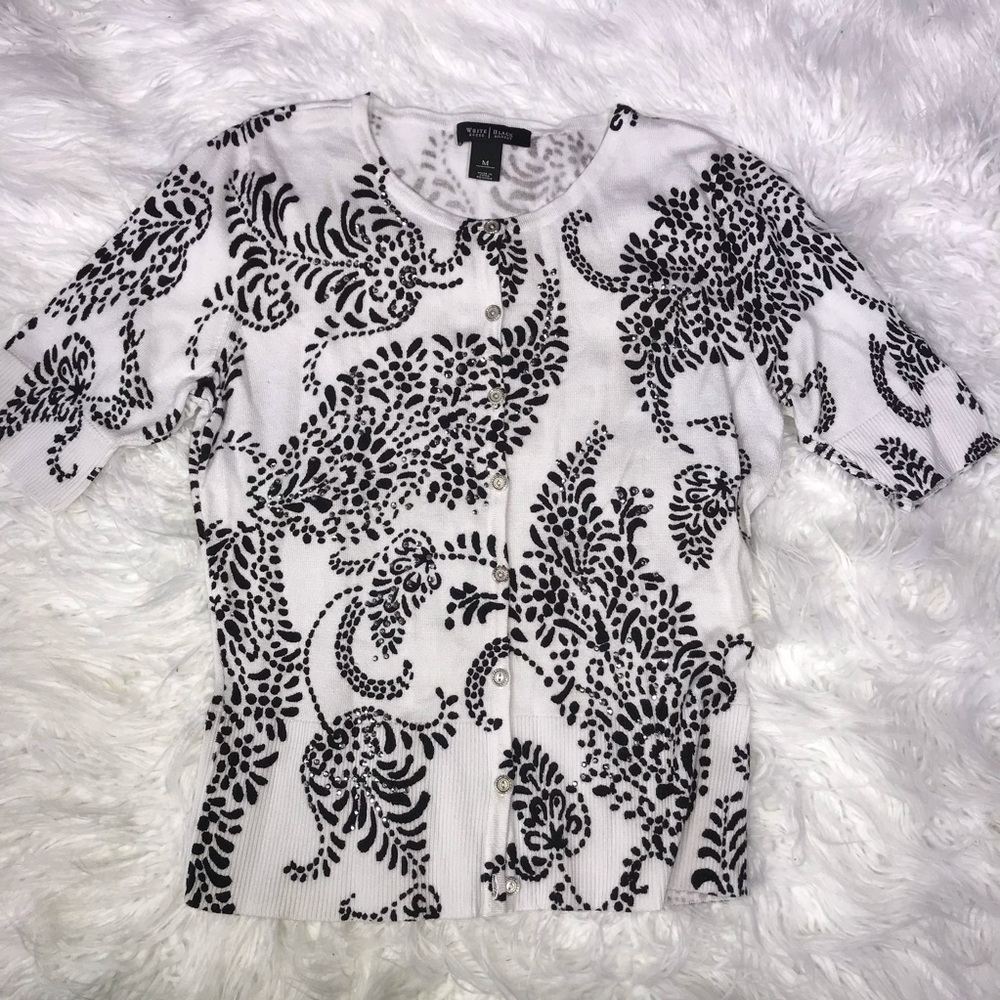 White House Black Market Studded Cardigan